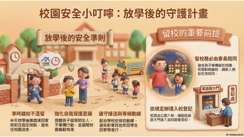 校園安全守則圖示